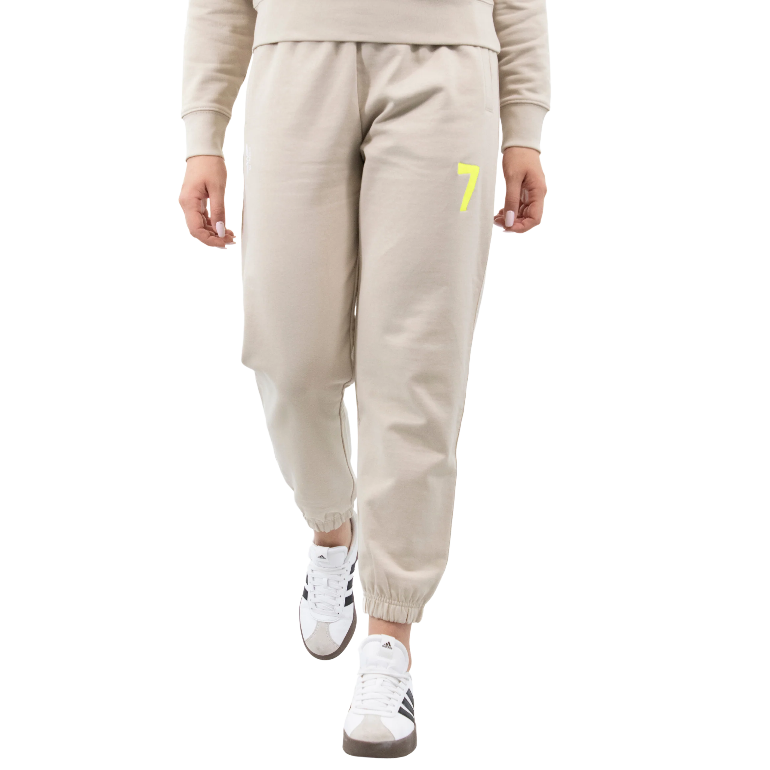 Beżowe Dresy OVERSIZE z haftem “7” Wings x Paprocki & Brzozowski UNISEX