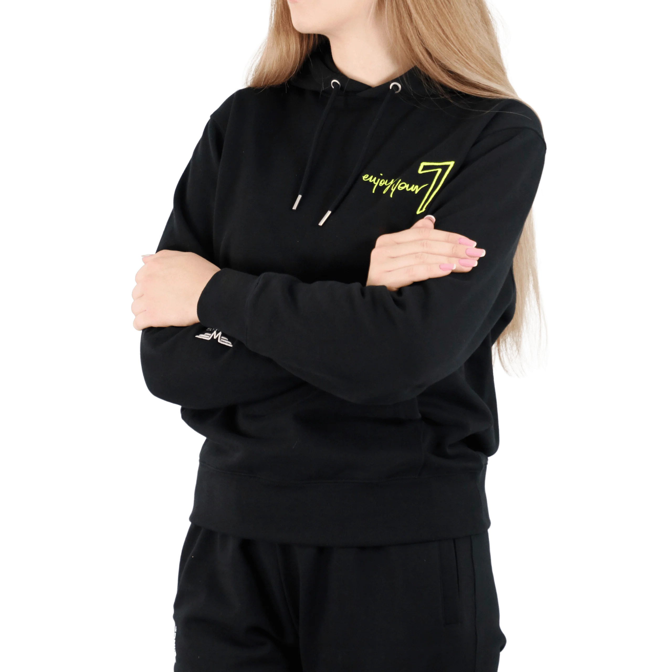 Czarne Dresy OVERSIZE z haftem “7” Wings x Paprocki & Brzozowski UNISEX - Image 7