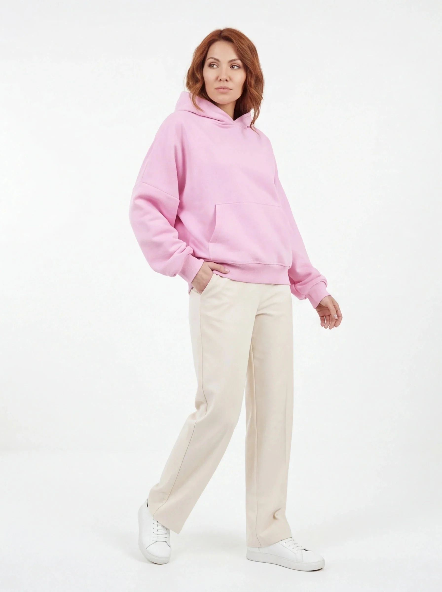Damska bluza oversize UNLEASH WINGS PINK - Image 2