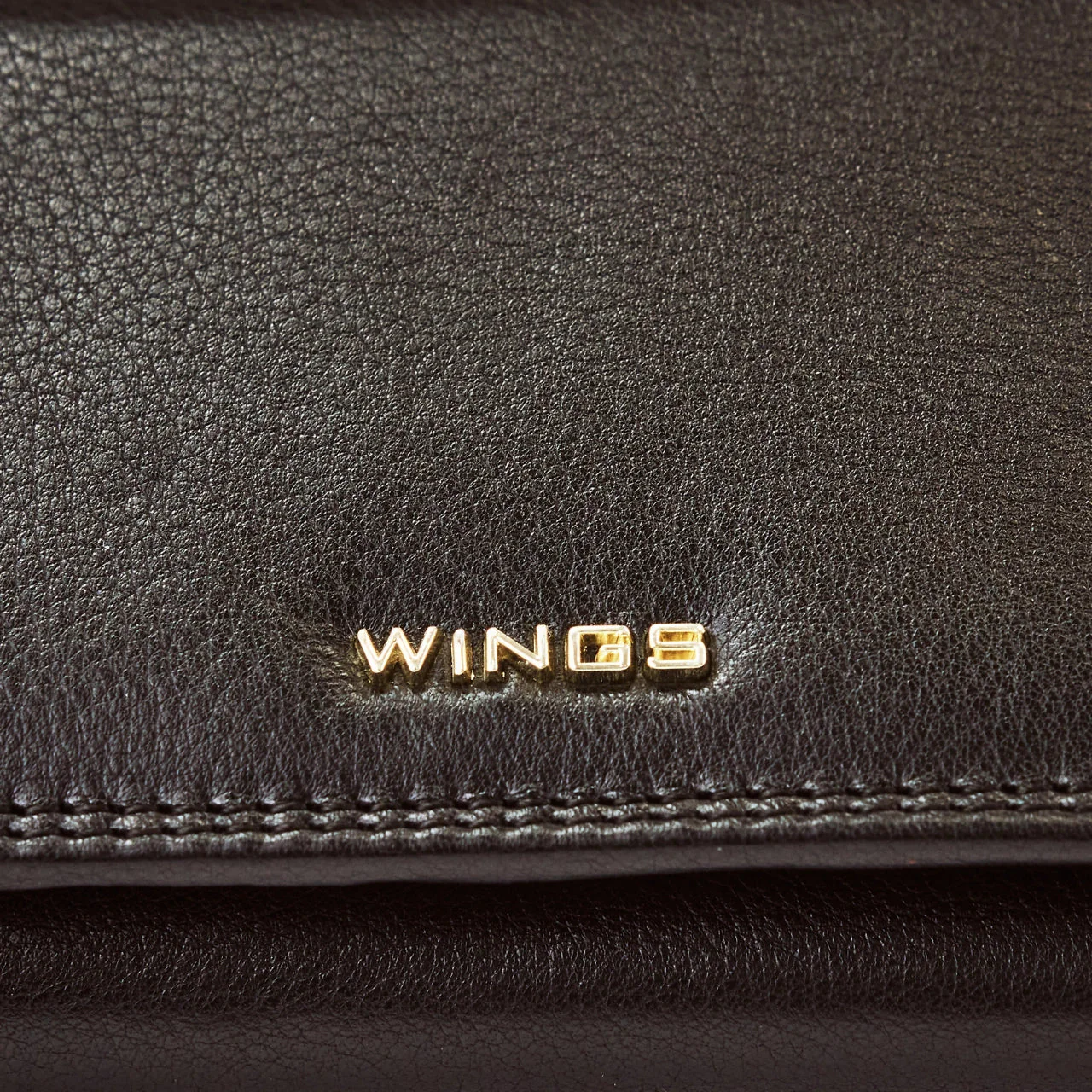 Damski portfel skórzany WINGS z ochroną RFID o pojemnym wnętrzu BLACK - Image 4