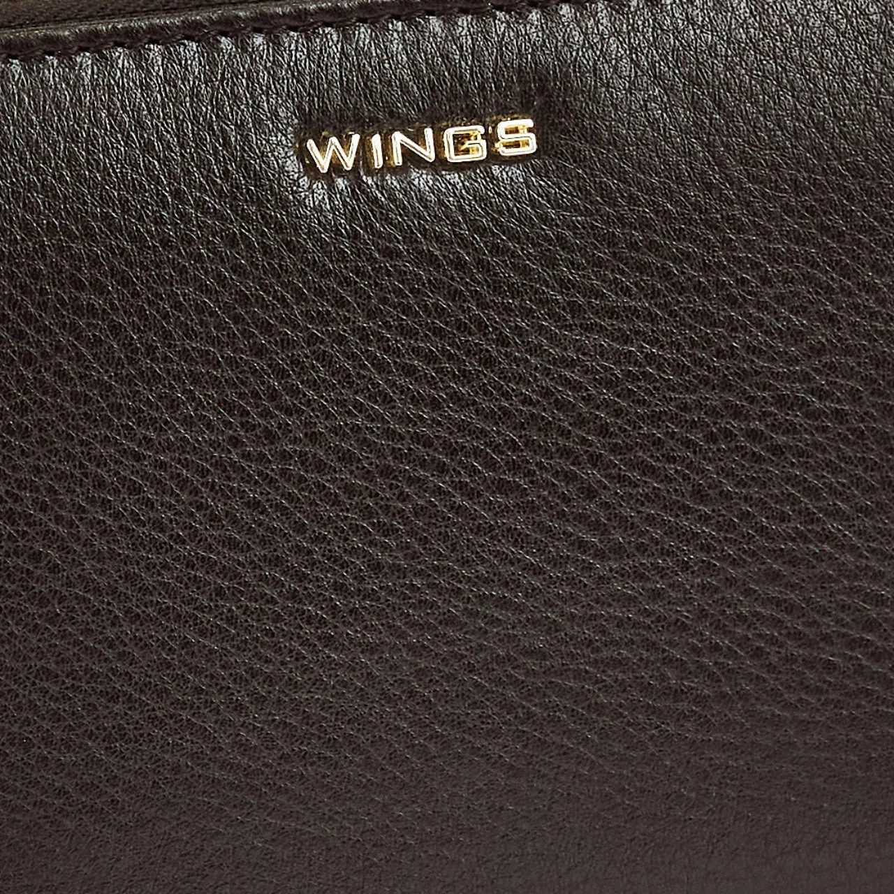 Damski portfel skórzany z paskiem na nadgarstek WINGS BLACK - Image 7