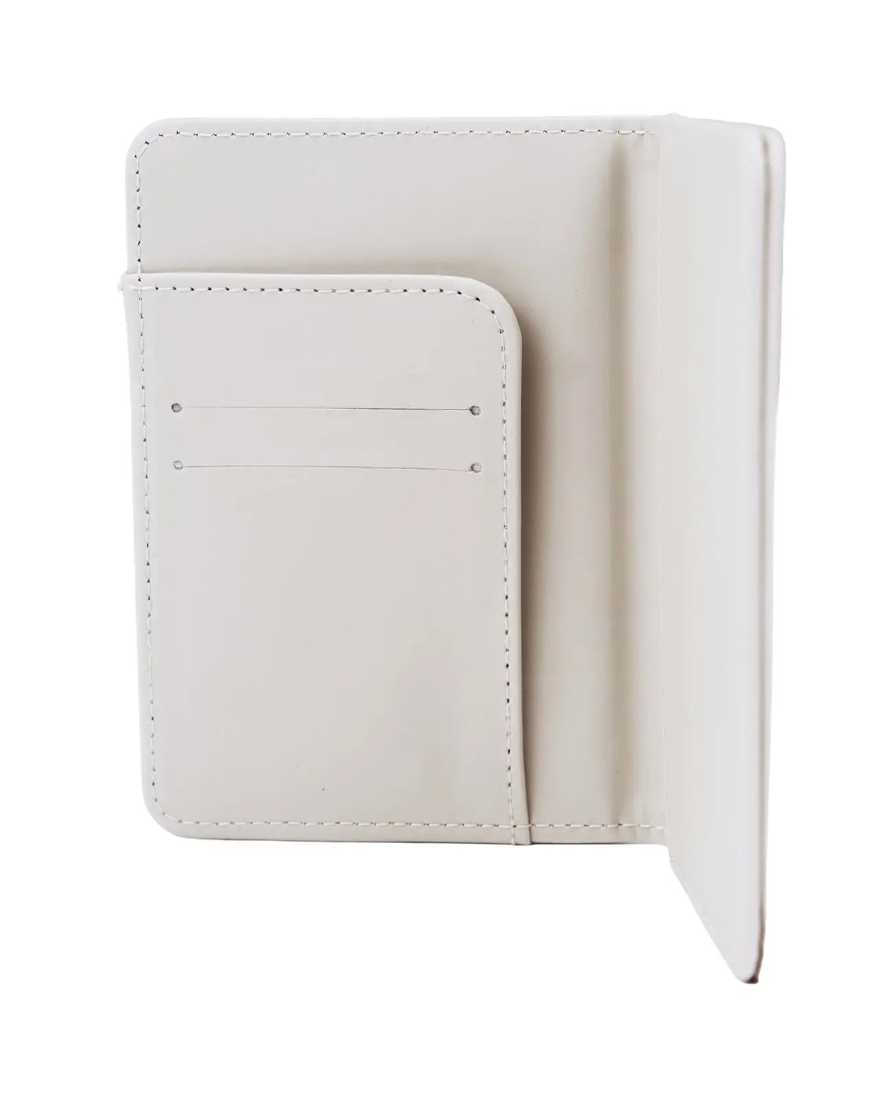 Etui na paszport i identyfikator do bagażu - elegancki zestaw podróżny z PU leather BEIGE - Image 3
