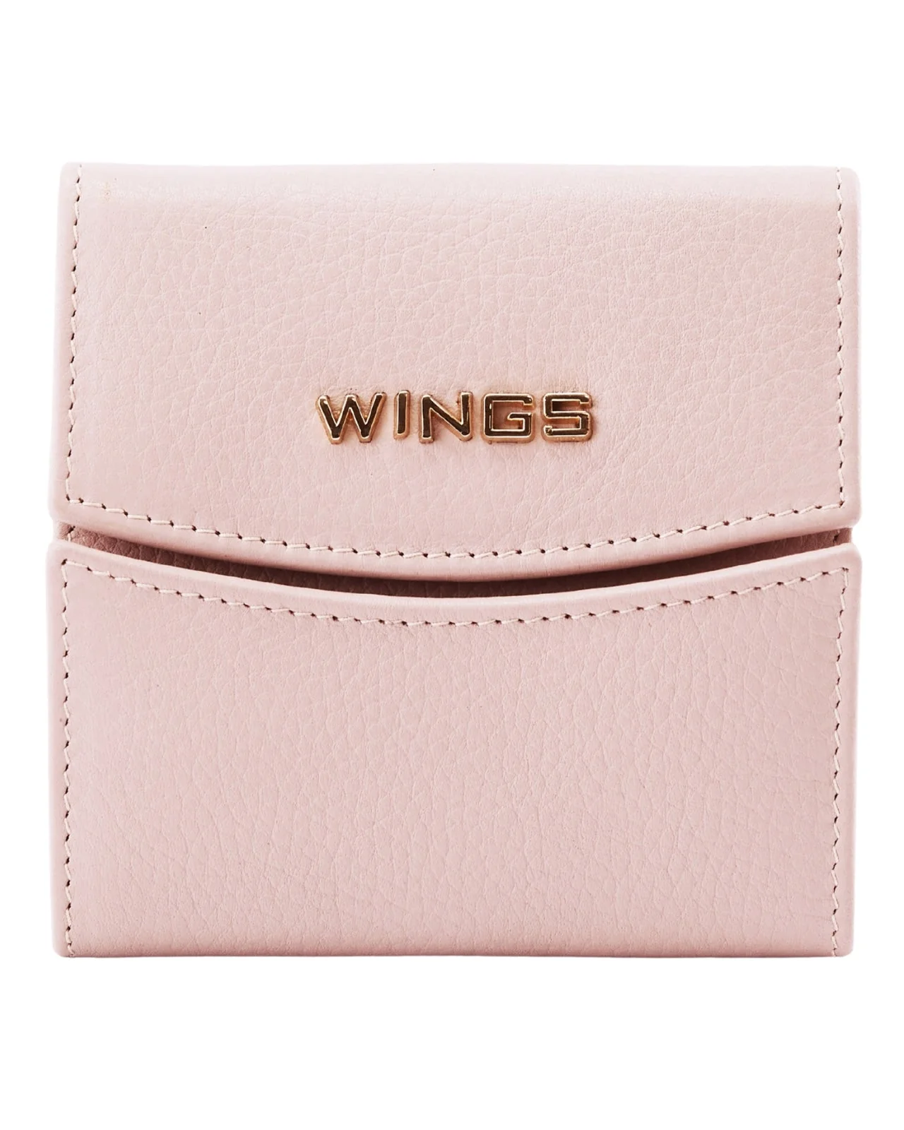 Kompaktowy portfel damski skórzany z ochroną RFID WINGS PINK - Image 4