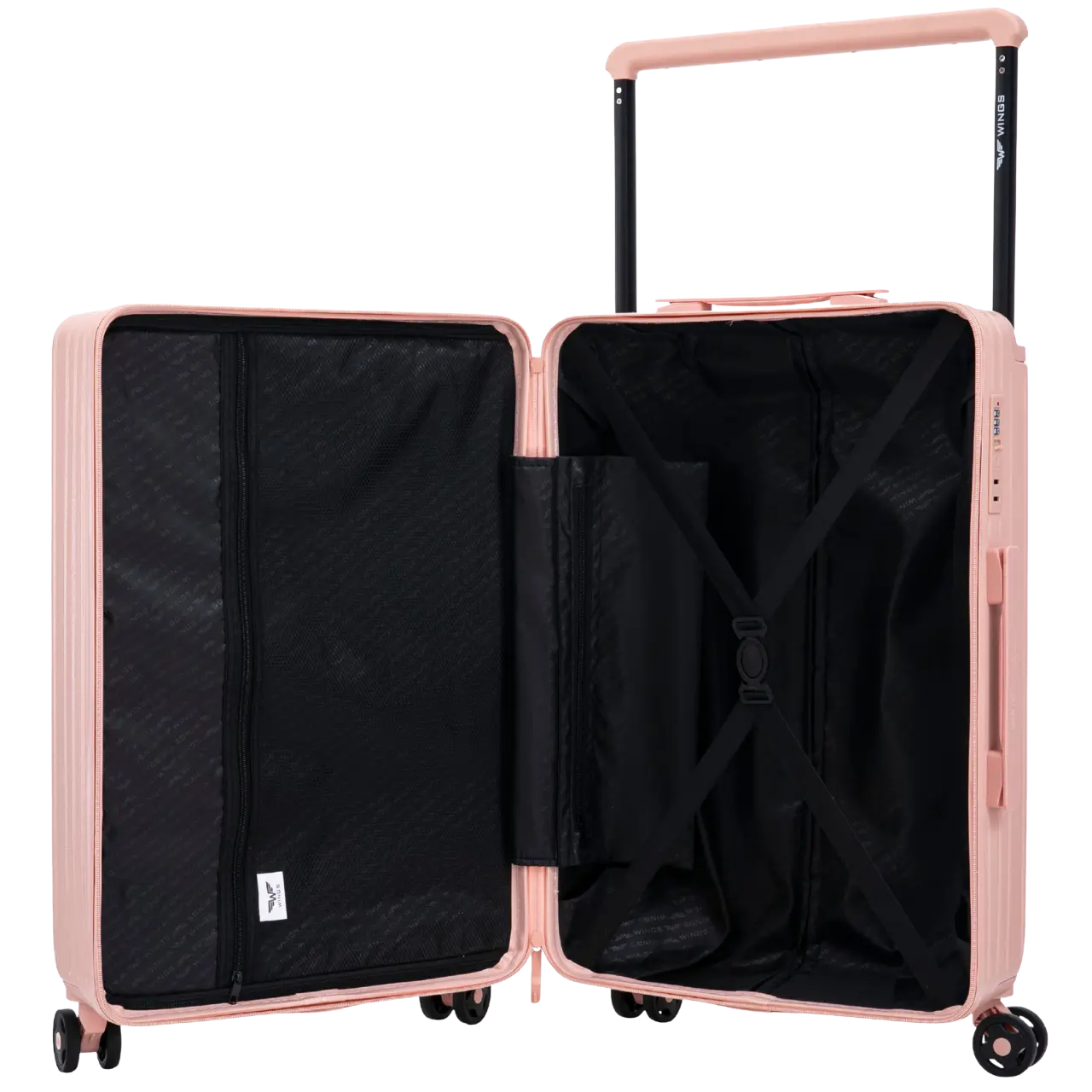 Komplet 3 WALIZEK Wings ABS + BUNTING SOFT PINK - Image 11