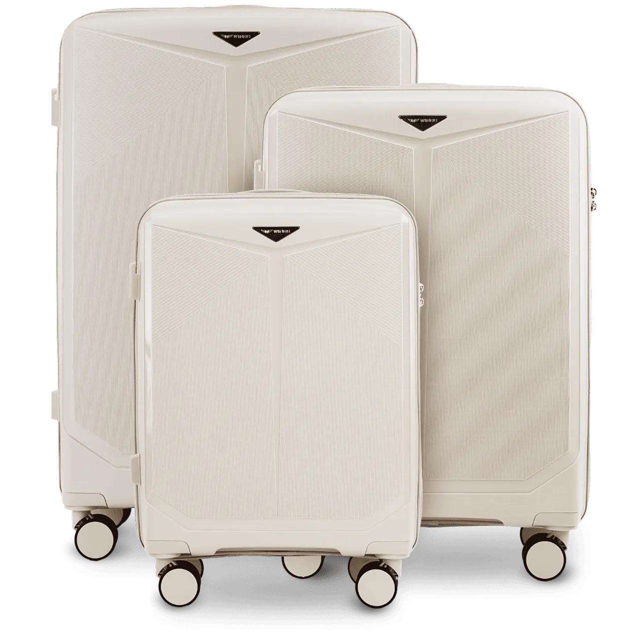 Komplet 3 walizek Wings COCKATIEL polipropylen BEIGE