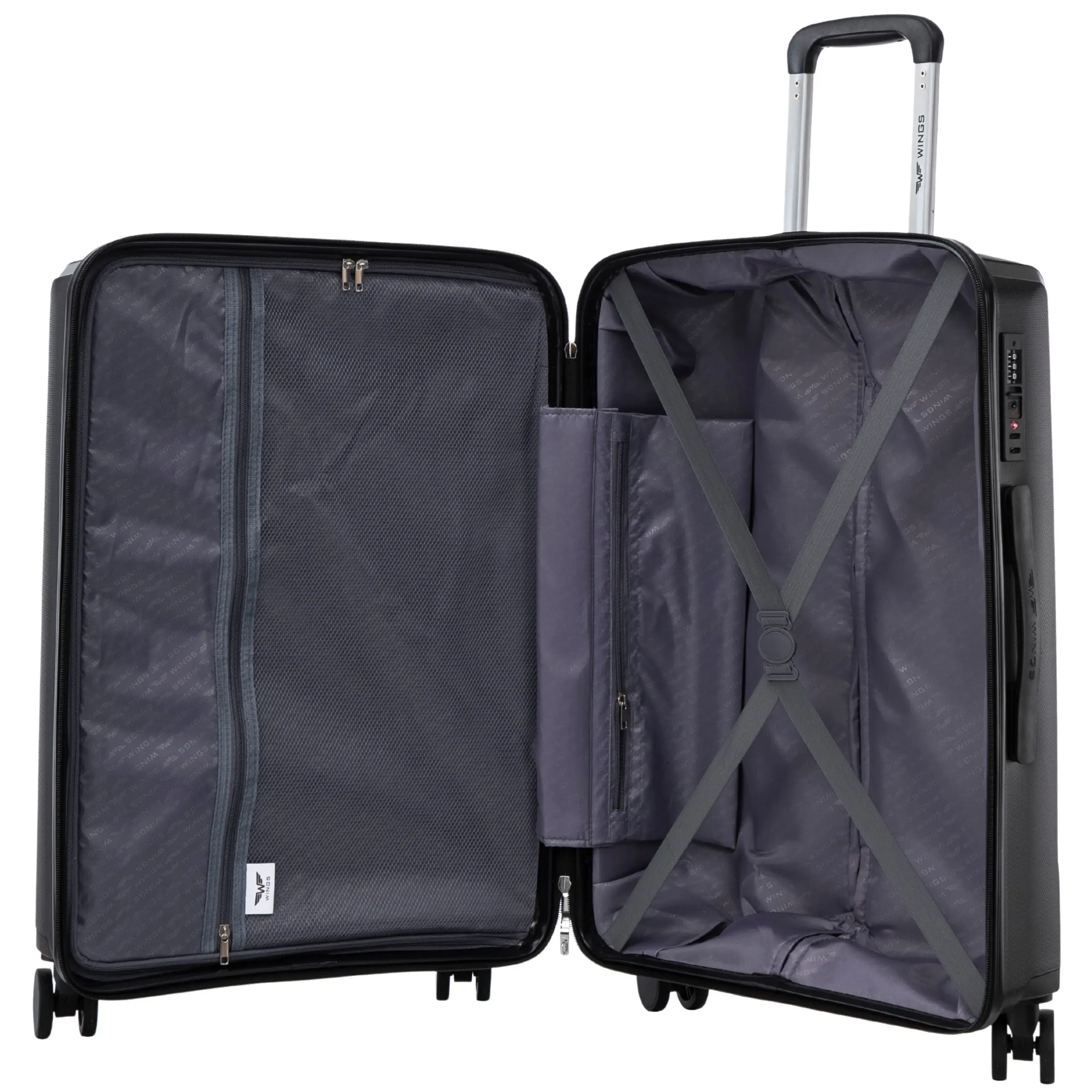 Komplet 3 walizek Wings COCKATIEL polipropylen BLACK - Image 7