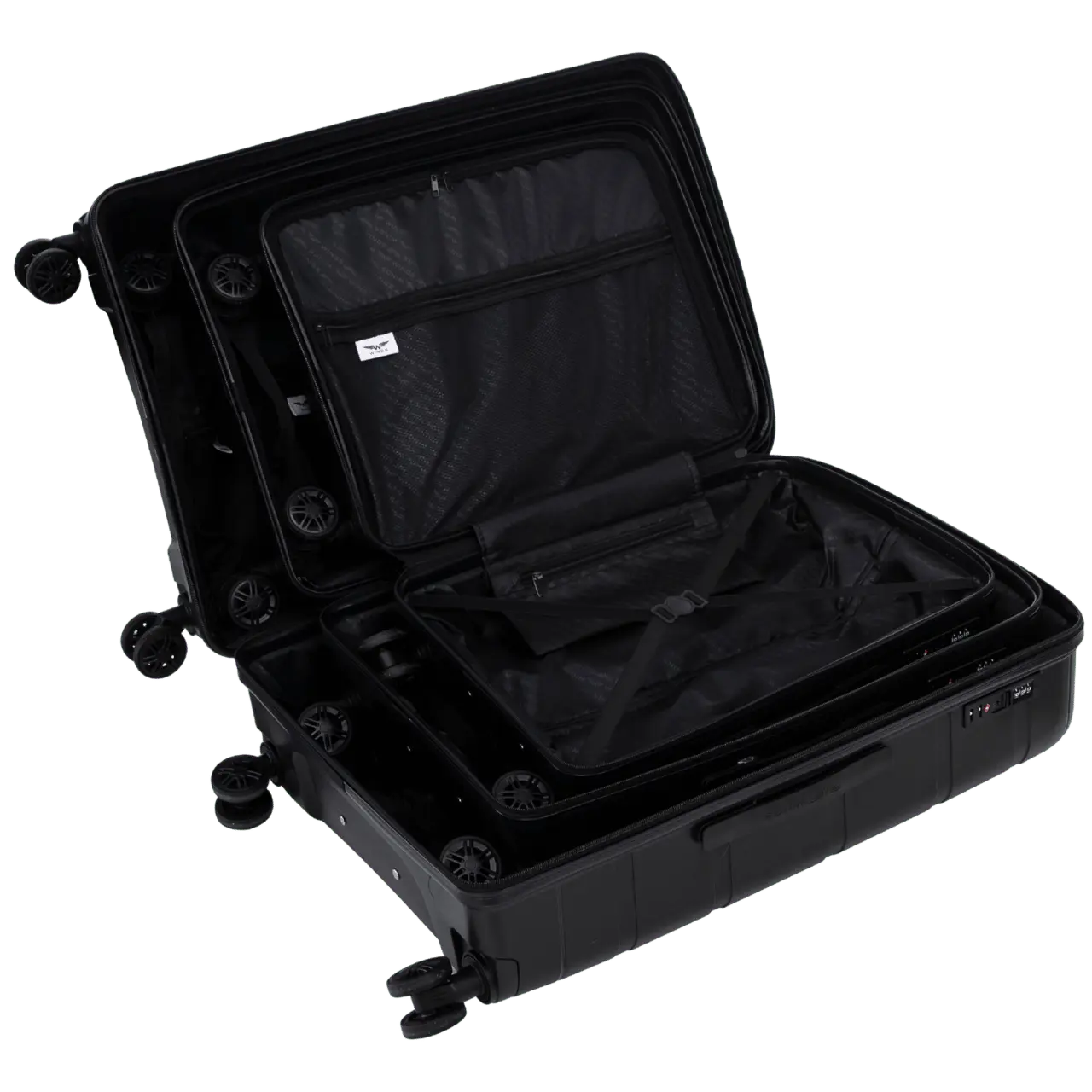 Komplet 3 walizek Wings HAWFINCH 2.0  polipropylen BLACK - Image 3