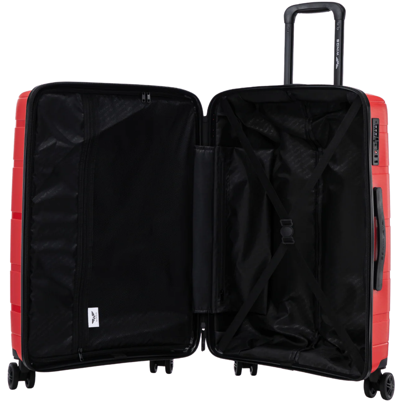 Komplet 3 walizek Wings HAWFINCH polipropylen RED - Image 12