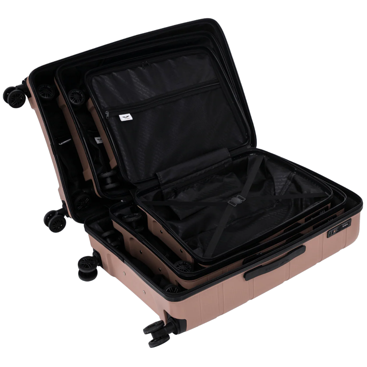 Komplet 3 walizek Wings HAWFINCH 2.0  polipropylen ROSE GOLD - Image 6