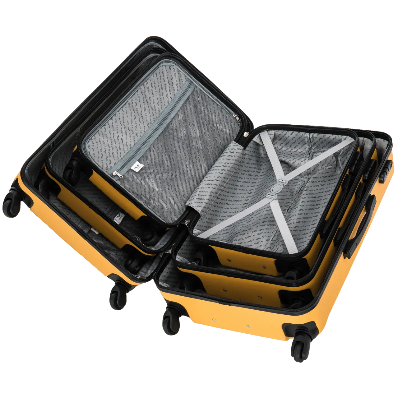 Komplet 3 walizek Wings KESTREL Rose gold - Image 6