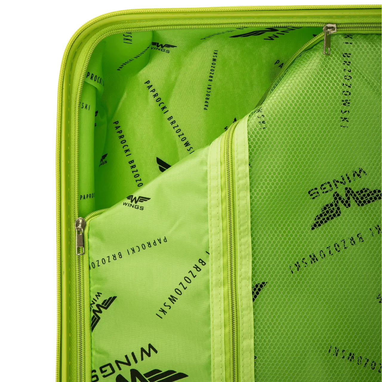 Komplet 3 walizek Wings x Paprocki Brzozowski COCKATIEL – GREEN - Image 13