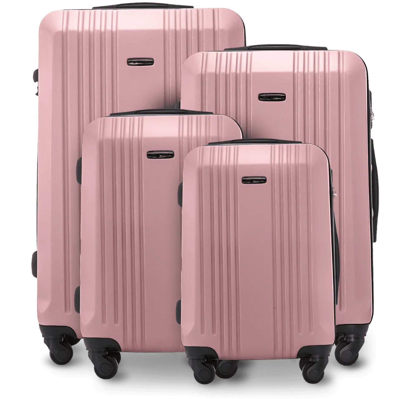 Komplet 4 walizek Wings KESTREL Rose gold