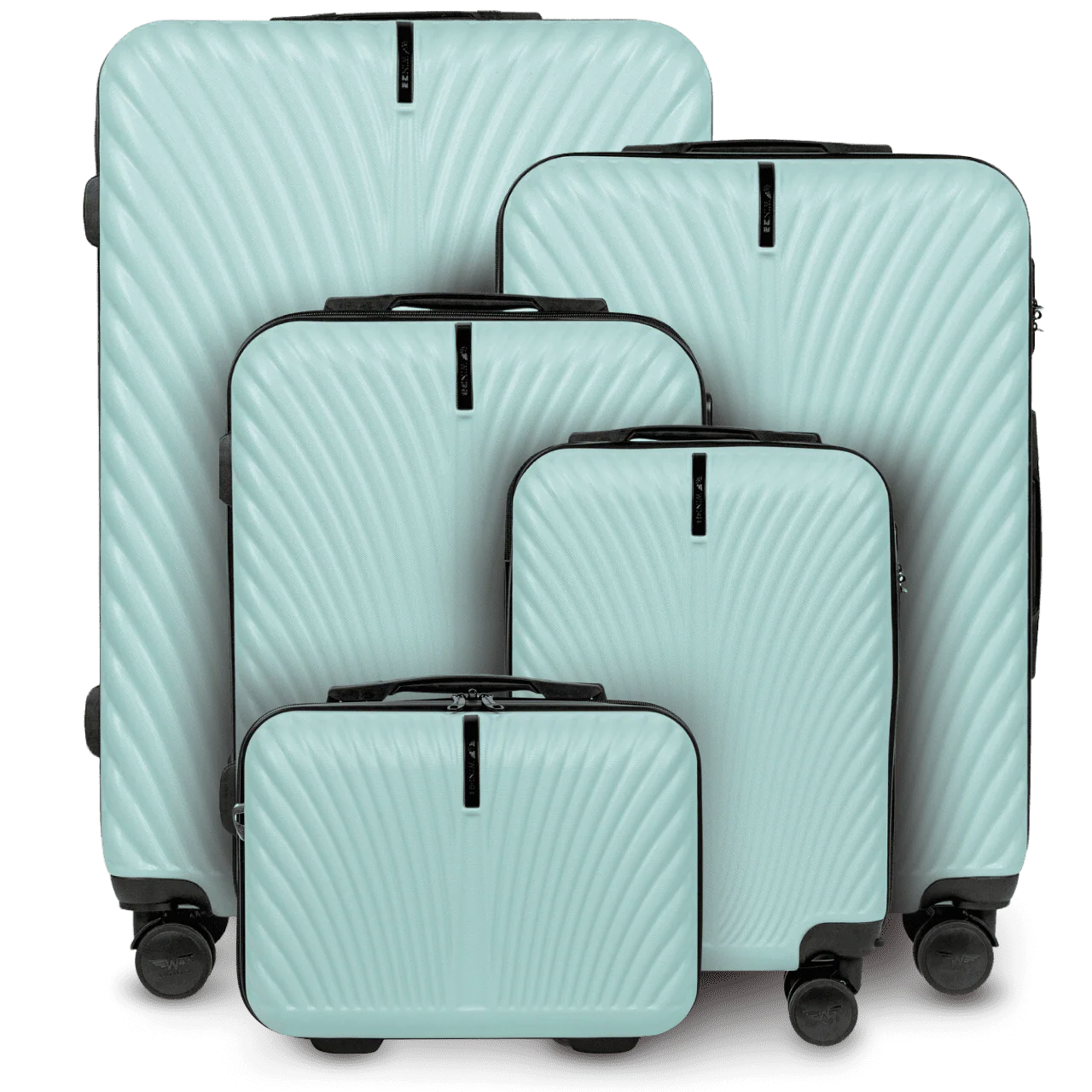 Komplet 5 WALIZEK Wings SWAN SILK GREEN