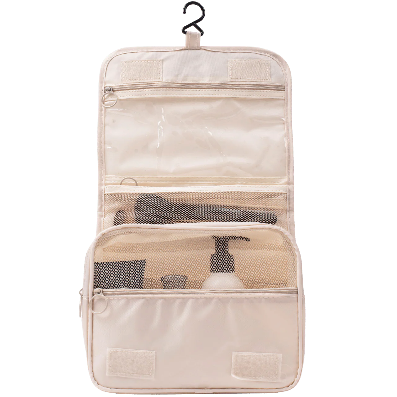 Kosmetyczka podróżna wisząca BEIGE - Image 3