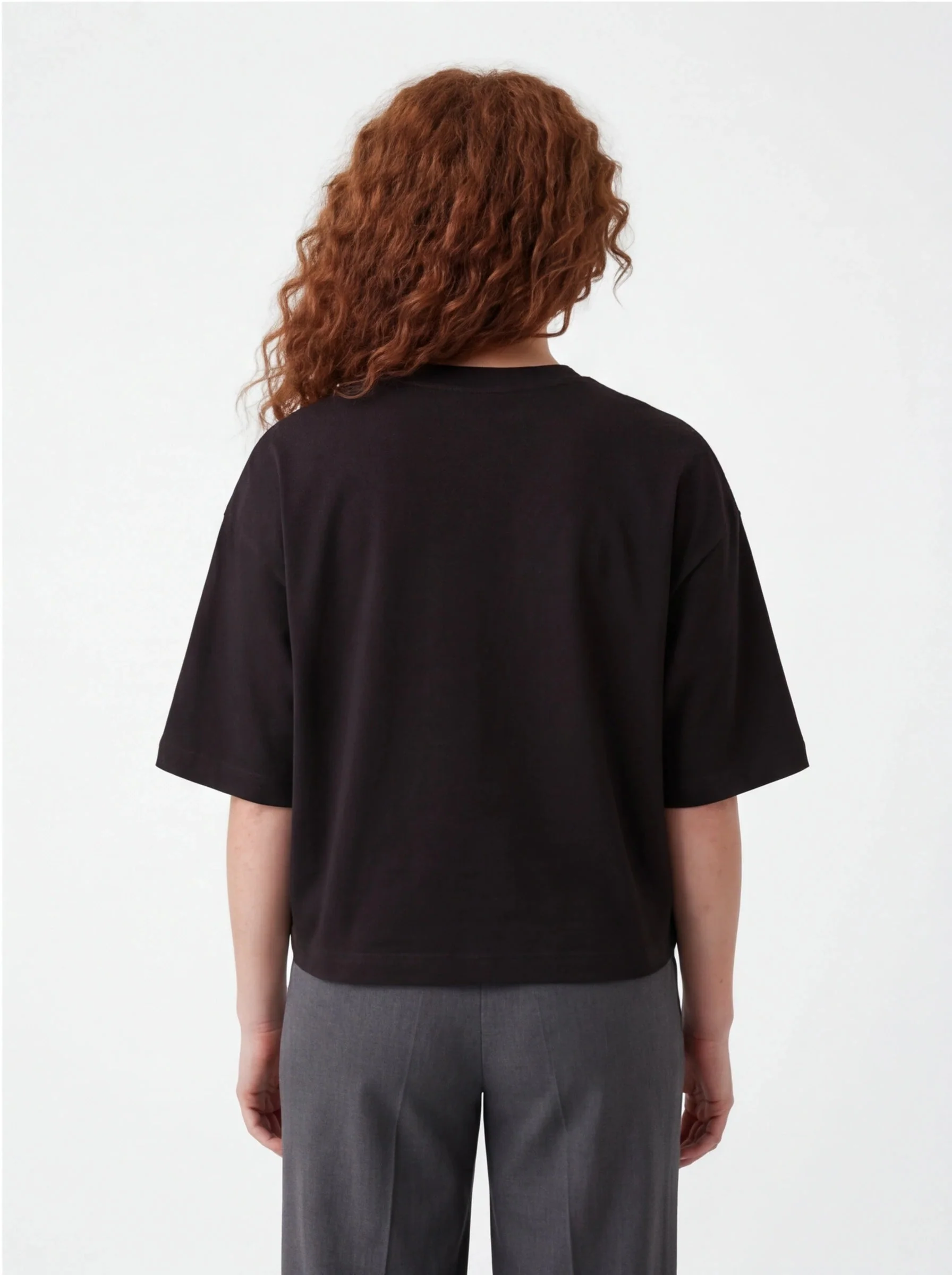 Koszulka damska oversize BLACK - Image 2