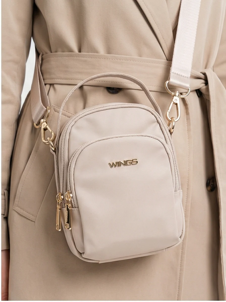 Mała torba crossbody ROSELLA BEIGE - Image 2