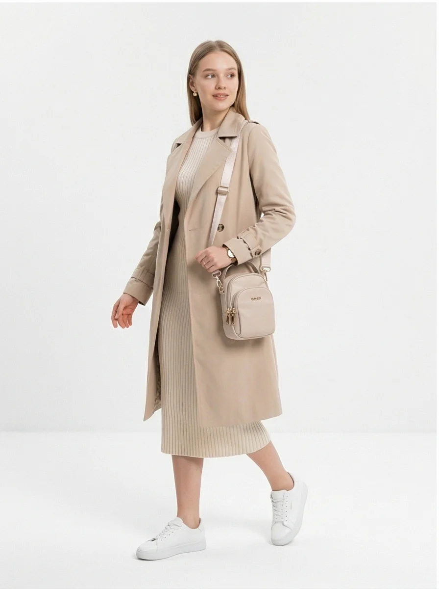 Mała torba crossbody ROSELLA BEIGE - Image 3