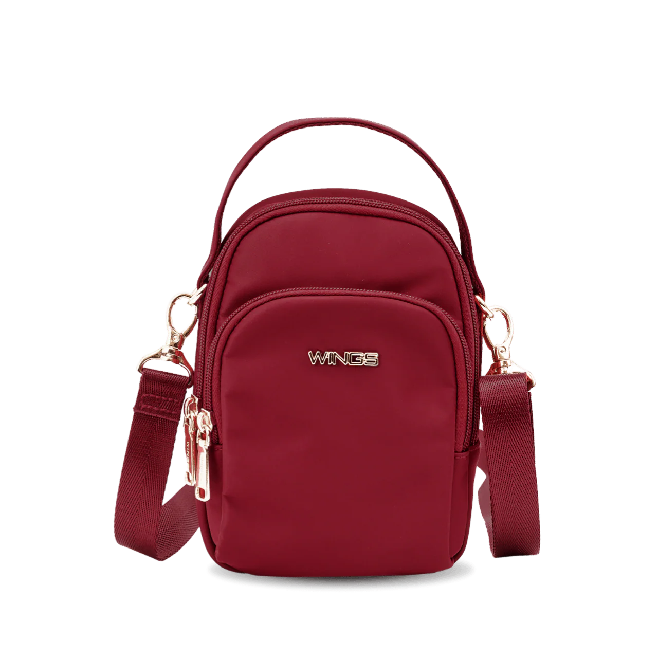 Mała torba crossbody ROSELLA DARK RED