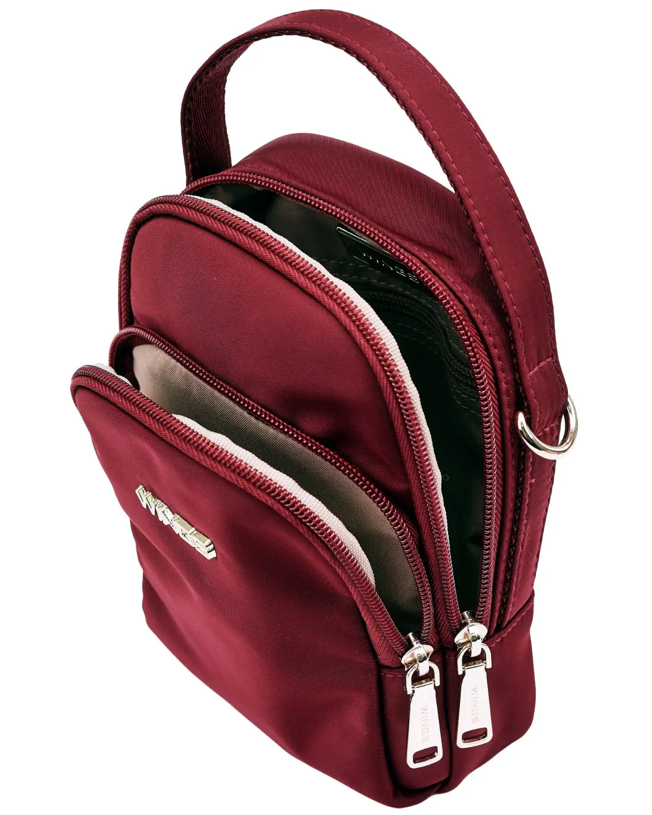 Mała torba crossbody ROSELLA DARK RED - Image 7