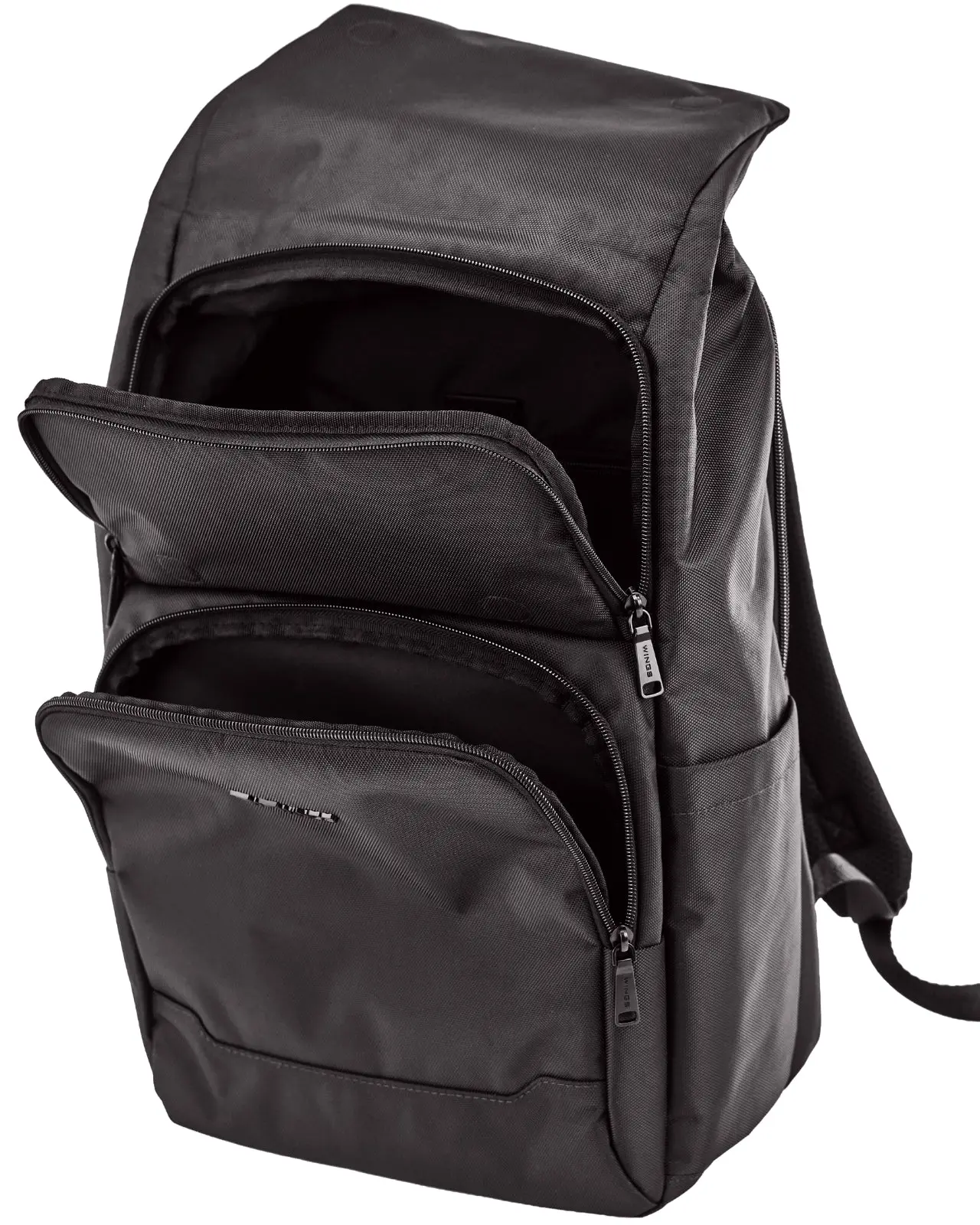 Plecak męski BRANT WINGS na laptop 17 cali podróżny 22L BLACK - Image 4