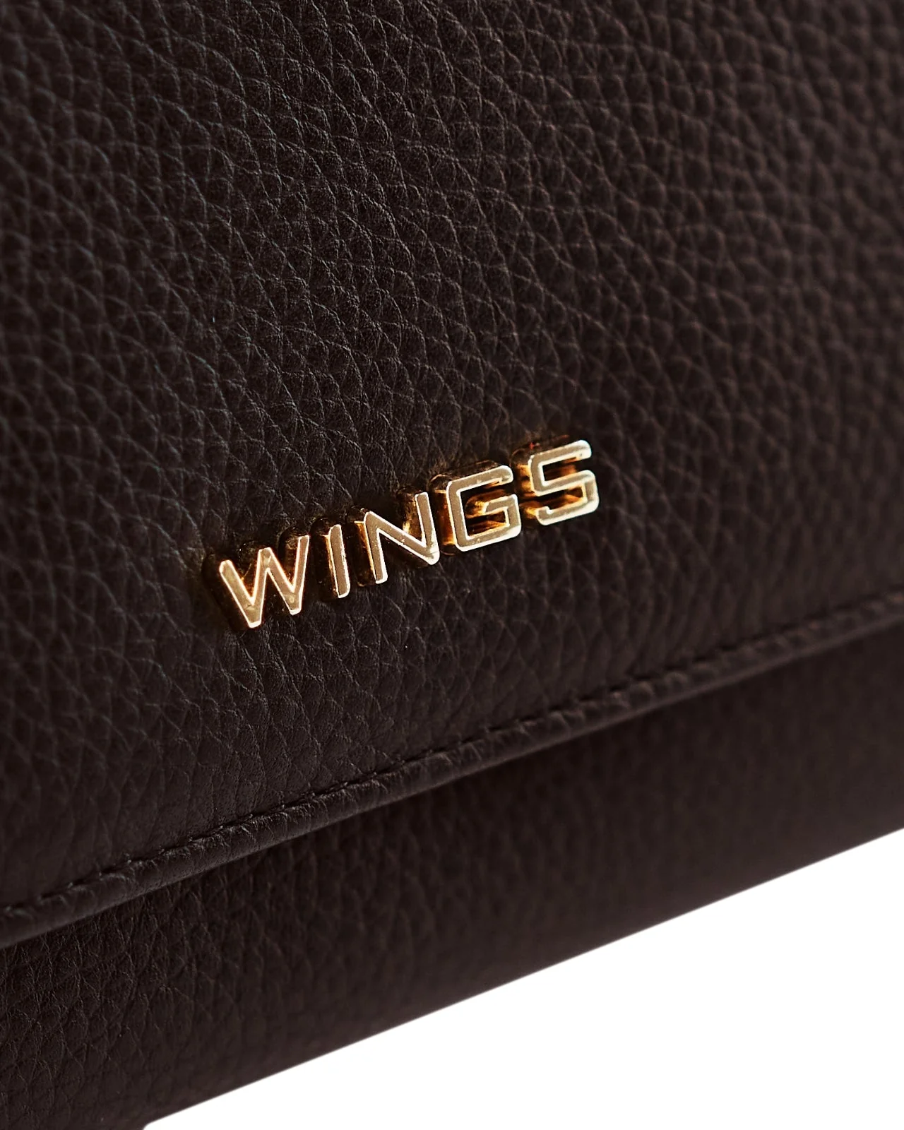 Pojemny portfel damski WINGS skórzany z ochroną RFID BLACK - Image 6