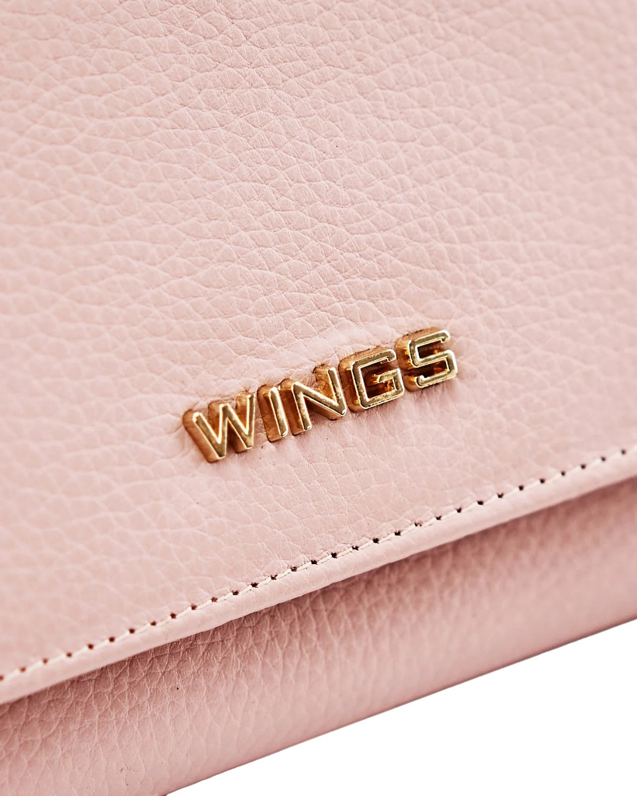 Pojemny portfel damski WINGS skórzany z ochroną RFID PINK - Image 6