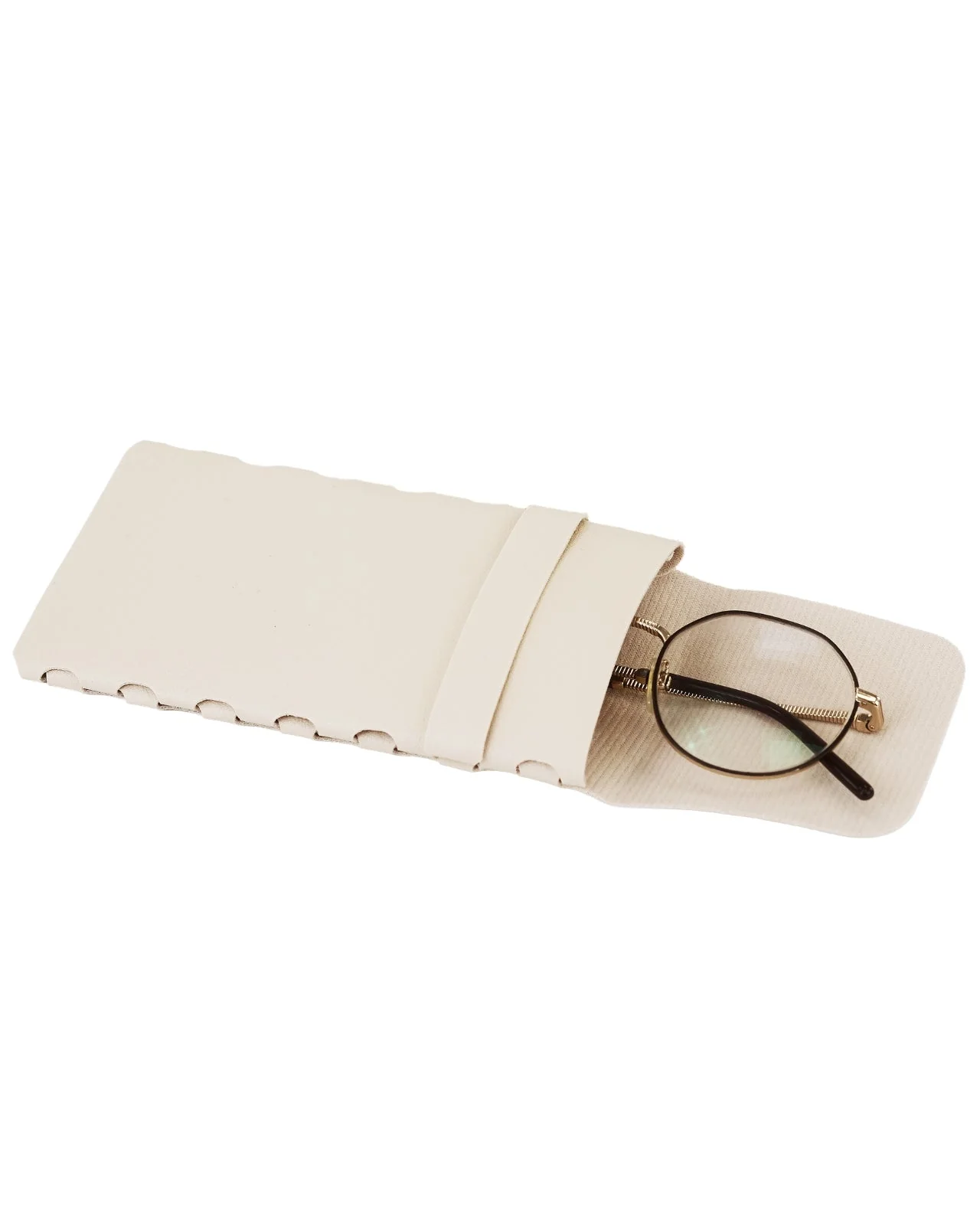 Pokrowiec na okulary WINGS zamykany na klapkę - BEIGE - Image 2