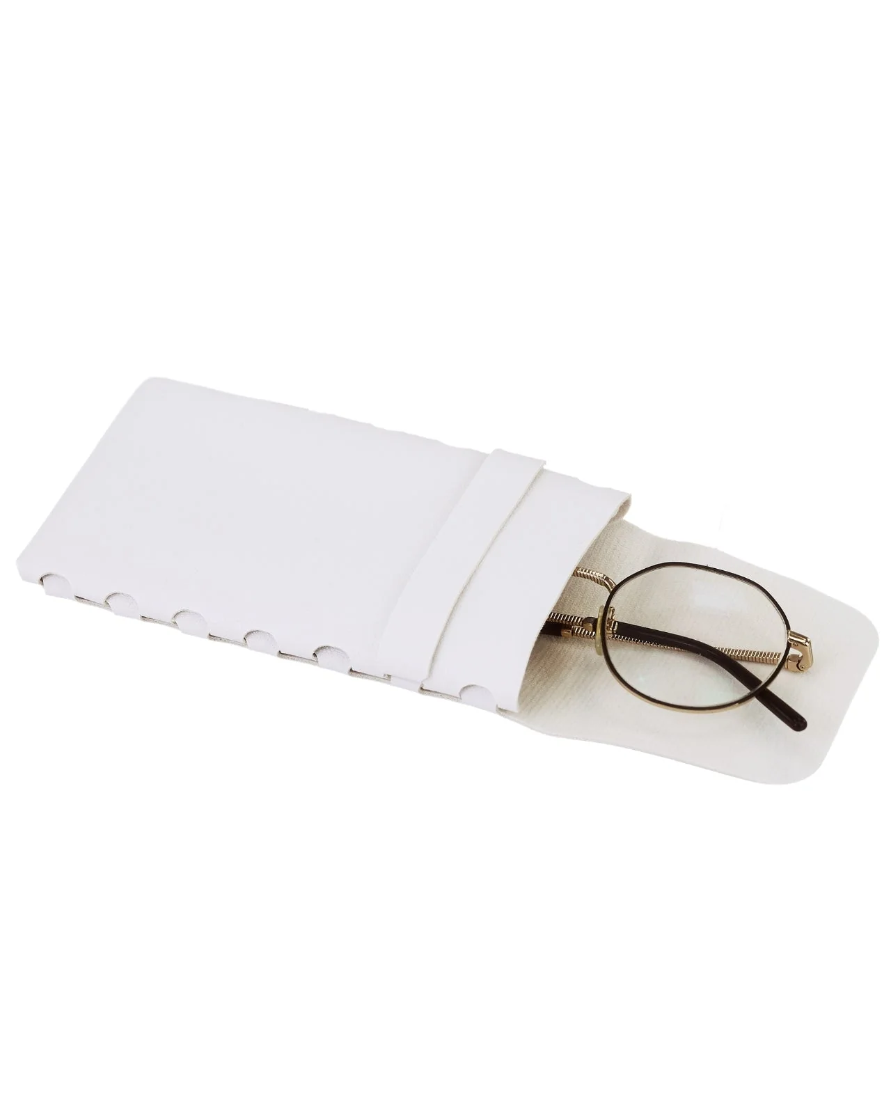 Pokrowiec na okulary WINGS zamykany na klapkę - WHITE - Image 3