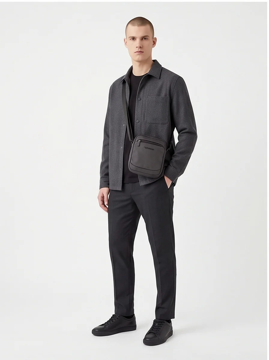 Saszetka męska BRANT WINGS crossbody BLACK - Image 3