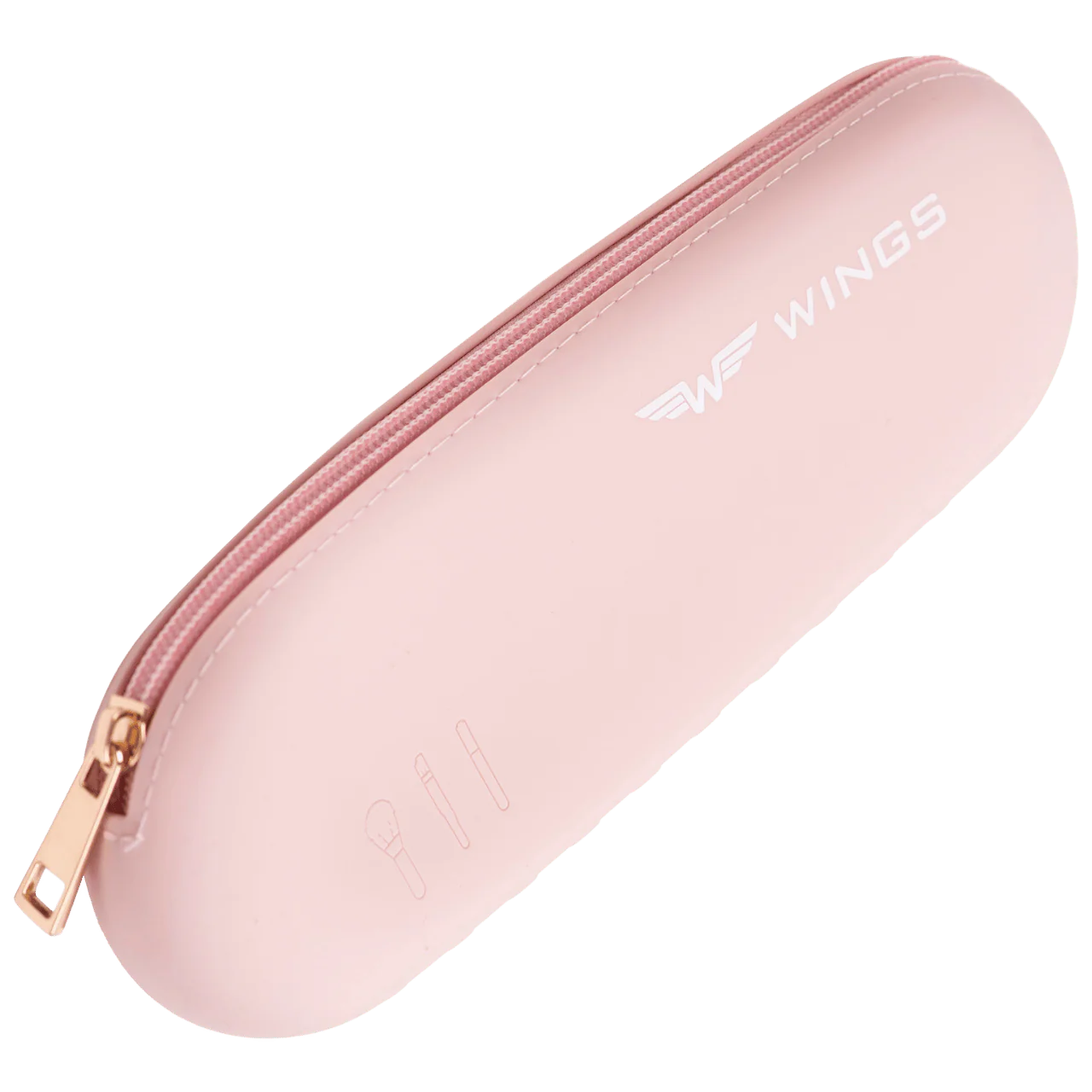 Silikonowe etui podróżne na pędzle PINK