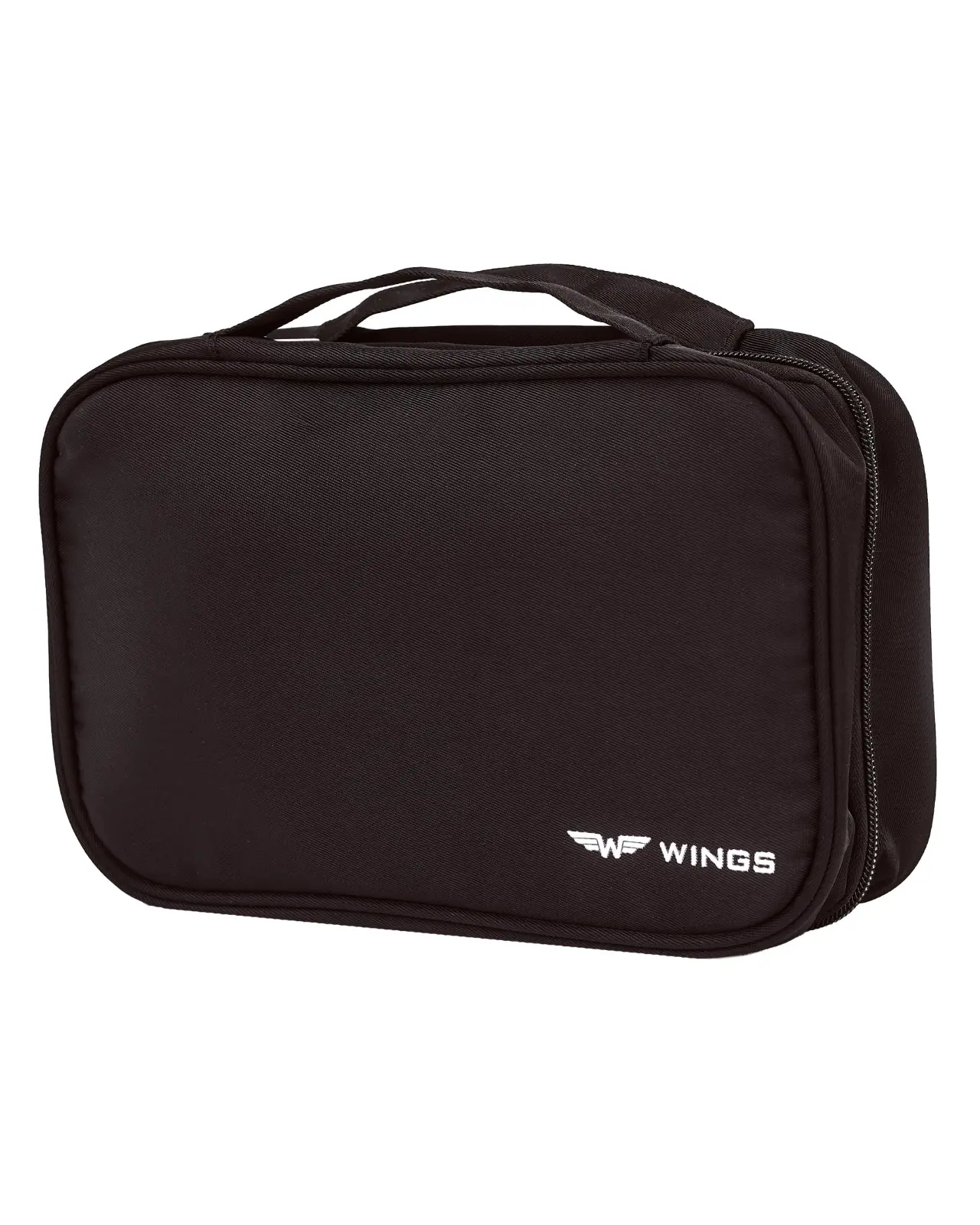 Składana kosmetyczka WINGS z wieszaczkiem BLACK