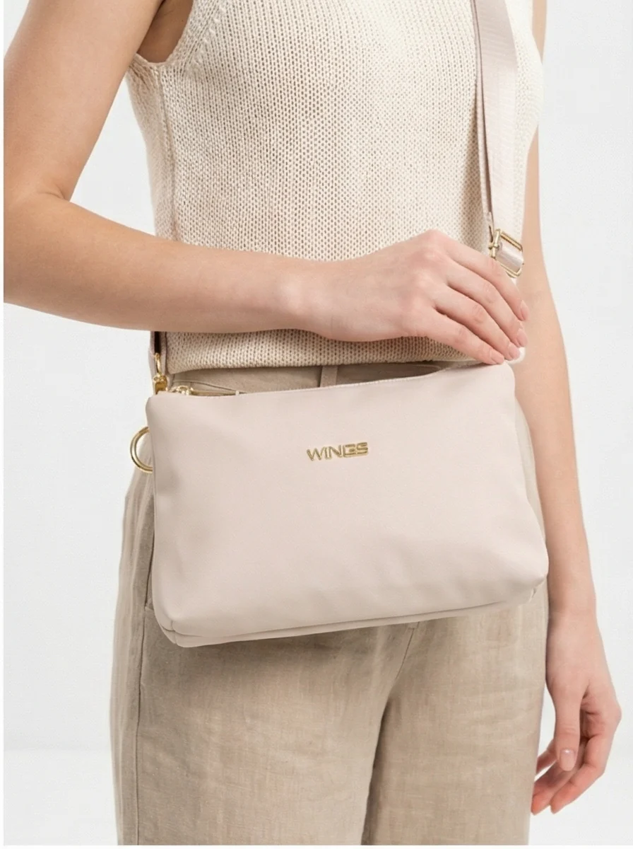 Torebka sportowa ROSELLA z funkcją kosmetyczki BEIGE - Image 3