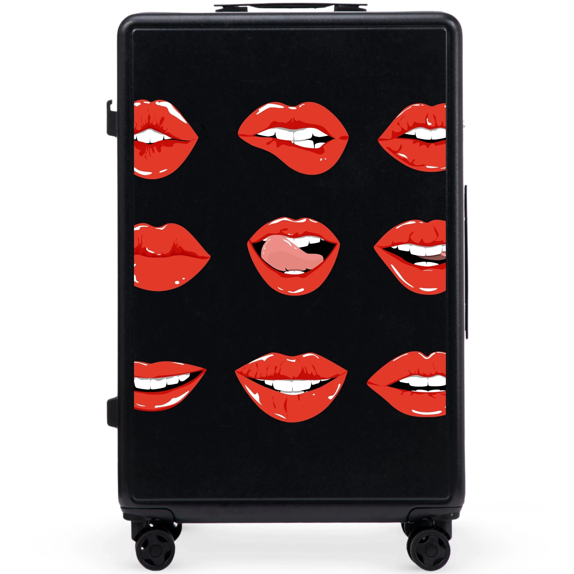 Walizka duża Wings ABS+ 28" Customized BLACK LIPS - Image 3