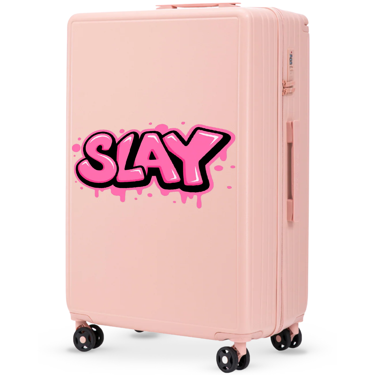 Walizka duża Wings ABS+ 28" Customized PINK SLAY