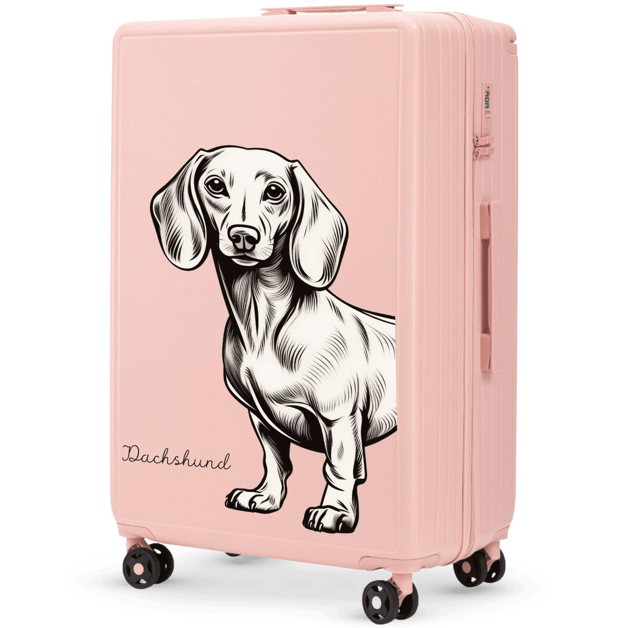 Walizka duża Wings ABS+ 28" Customized SOFT PINK JAMNIK