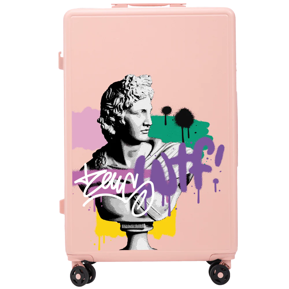 Walizka duża Wings ABS+ 28" Customized SOFT PINK ZEUS - Image 2