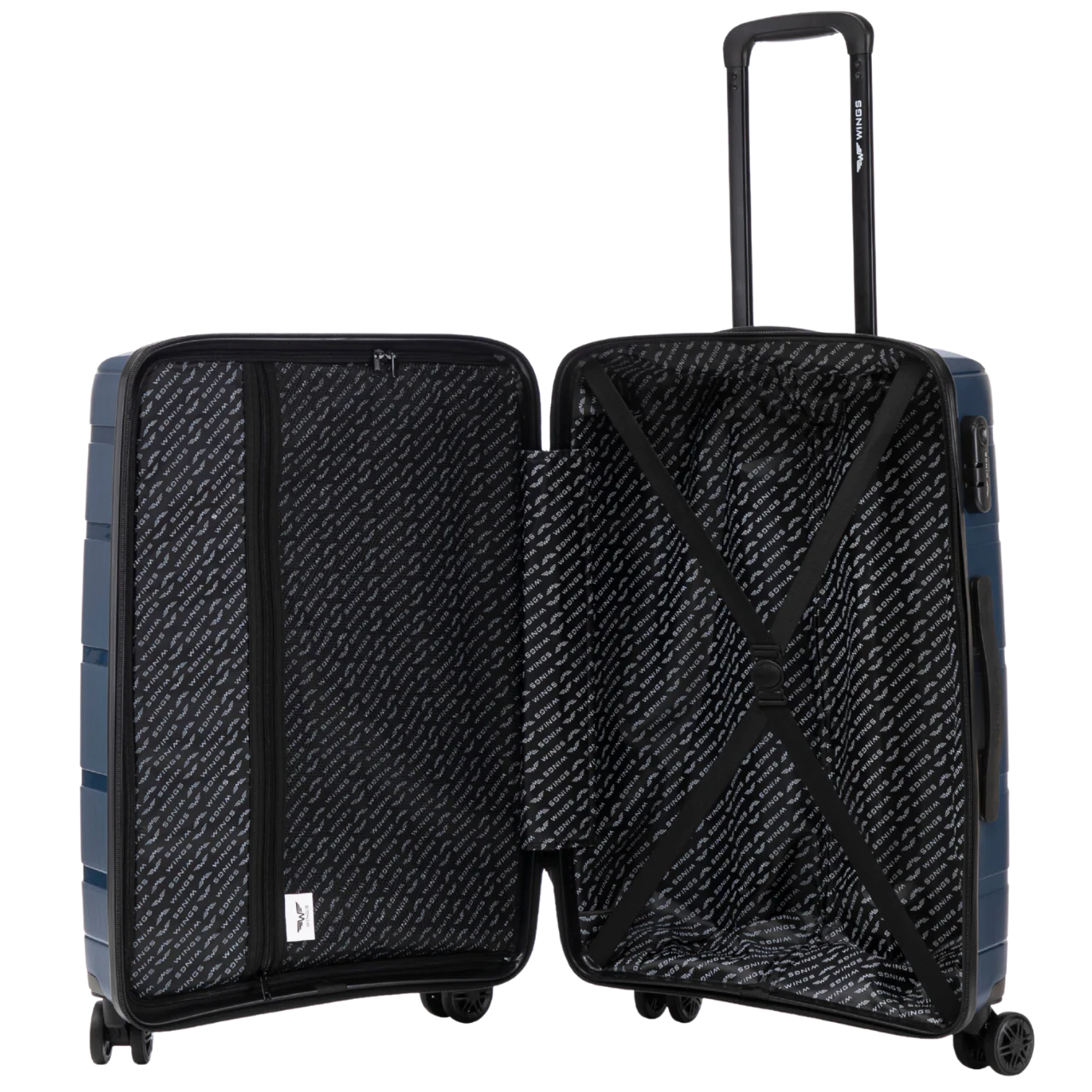 Walizka duża Wings HAWFINCH 3.0 polipropylen 28" BLUE - Image 12
