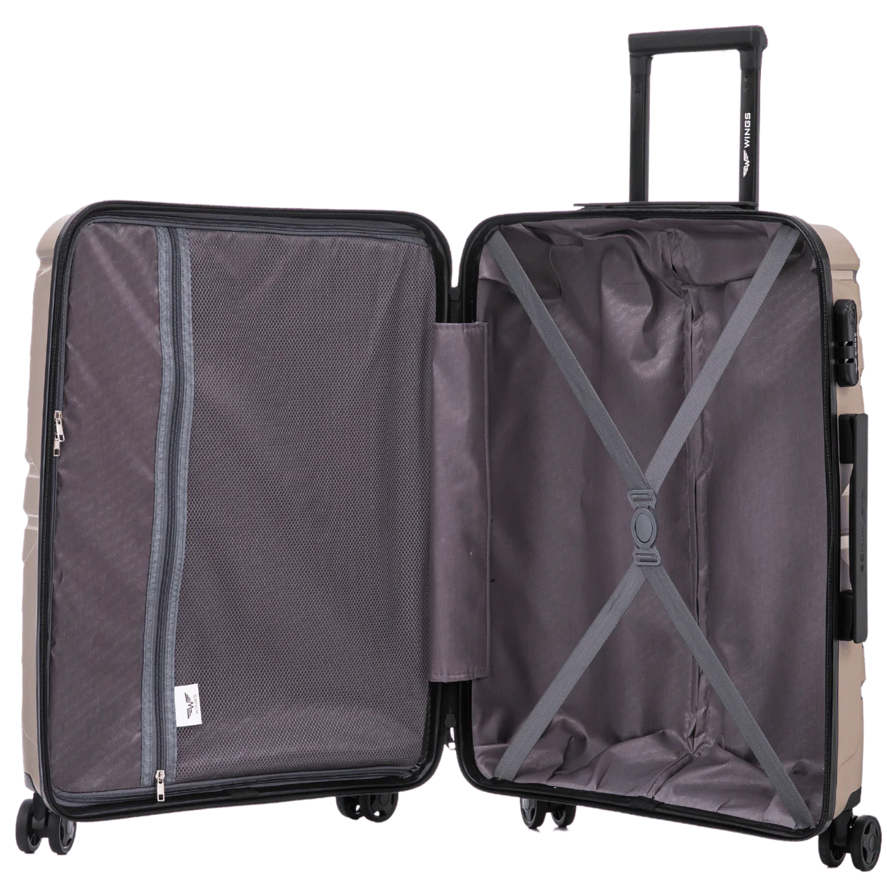 Walizka duża Wings PHOENIX 2.0 polipropylen 28" CHAMPAGNE - Image 12