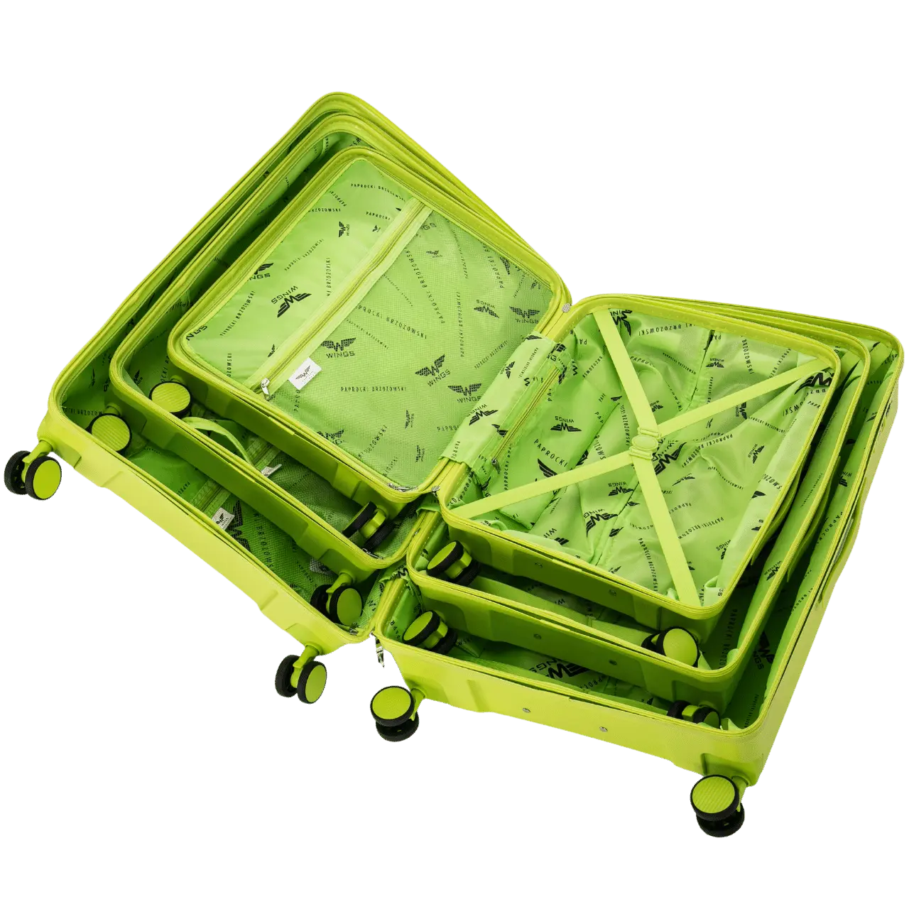 Walizka duża Wings x Paprocki Brzozowski COCKATIEL – 28" GREEN - Image 6
