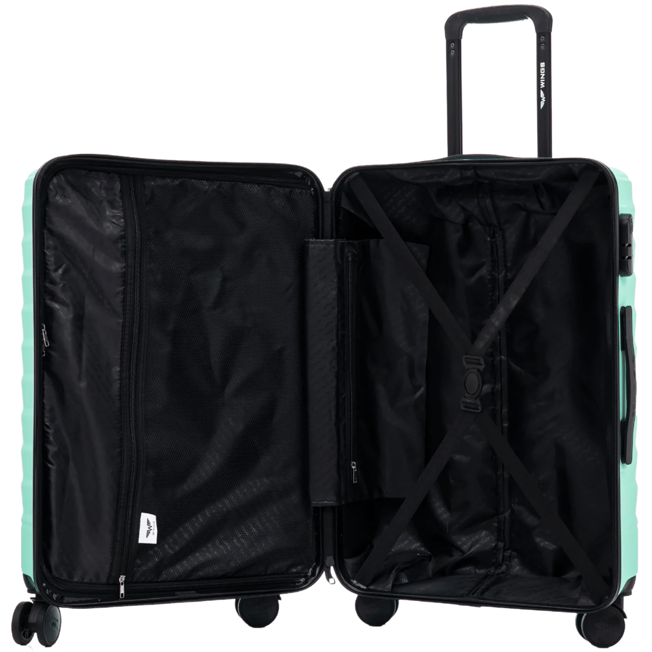 Walizka kabinowa mała Wings PEAFOWL 18" LIGHT GREEN - Image 3