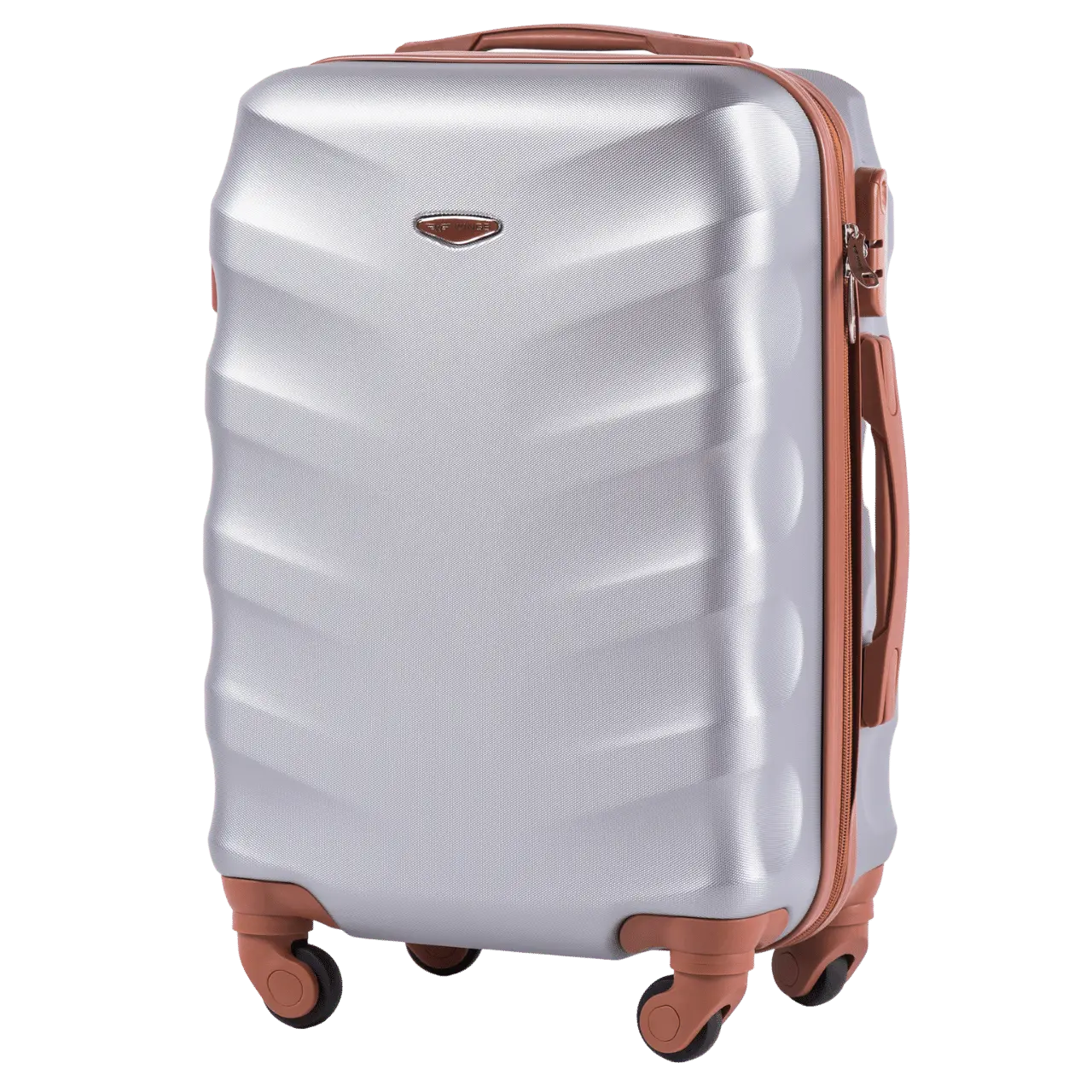 Walizka kabinowa twarda Wings Albatross 20" SILVER WHITE