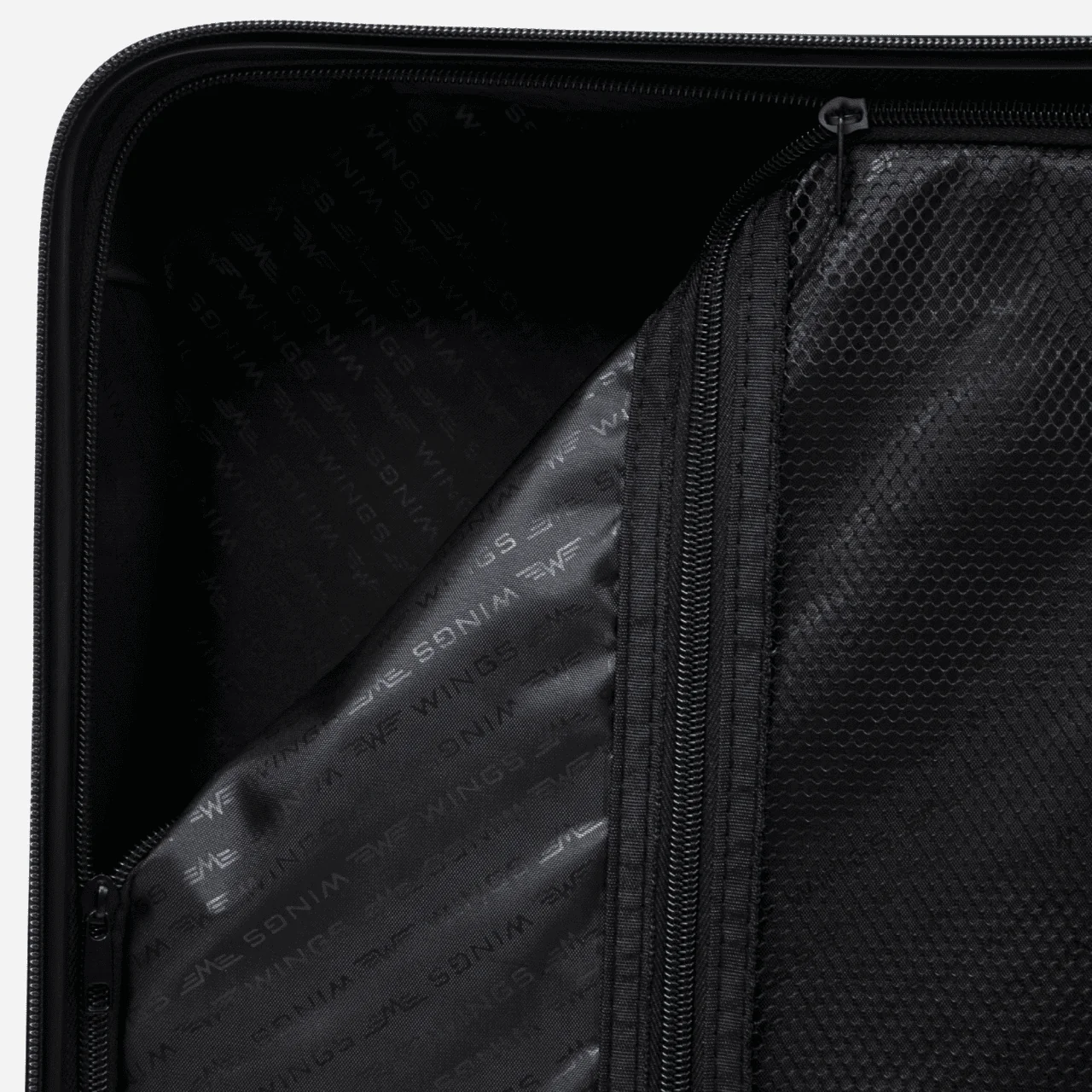 Walizka kabinowa Wings ABS+ 20" Customized  BLACK JAMNIK - Image 9