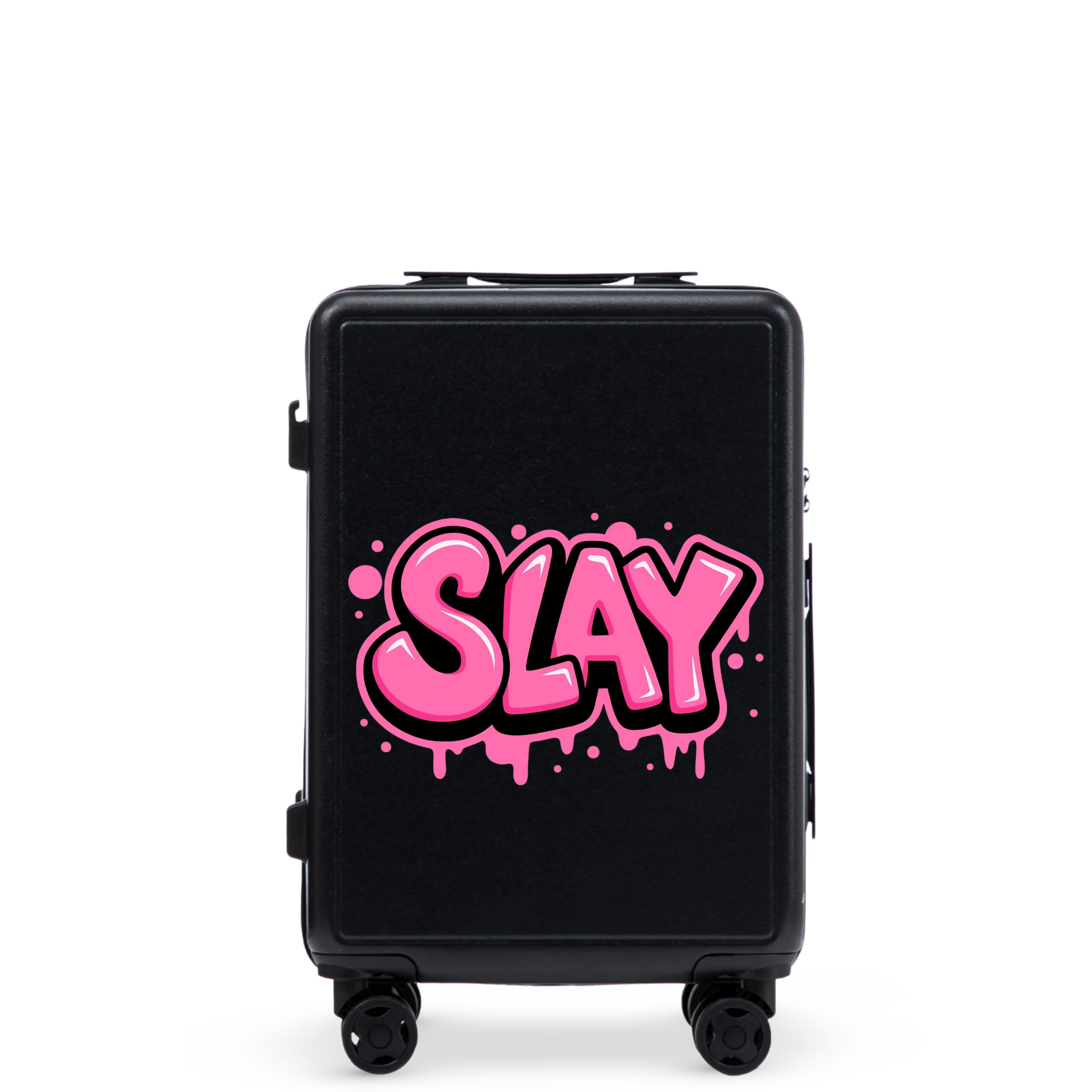 Walizka kabinowa Wings ABS+ 20" Customized BLACK SLAY - Image 3