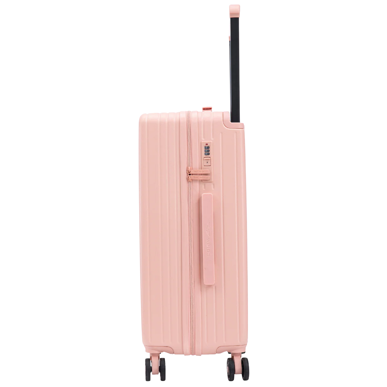 Walizka kabinowa Wings ABS+ 20" Customized SOFT PINK DOG - Image 3