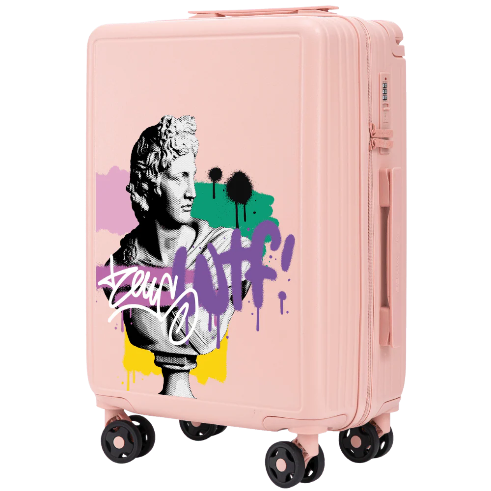 Walizka kabinowa Wings ABS+ 20" Customized SOFT PINK ZEUS