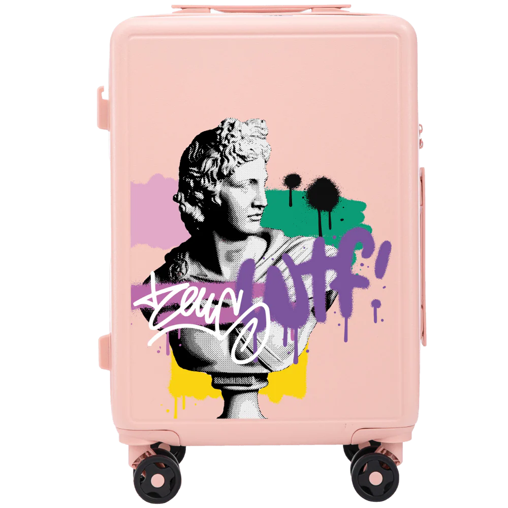 Walizka kabinowa Wings ABS+ 20" Customized SOFT PINK ZEUS - Image 2