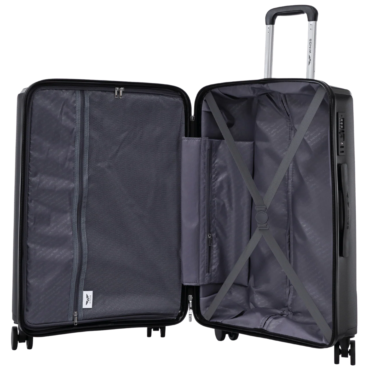 Walizka kabinowa Wings COCKATIEL polipropylen 20" BLACK - Image 11