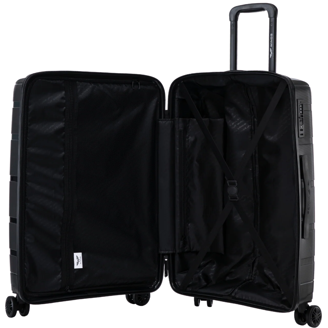 Walizka kabinowa Wings HAWFINCH 2.0  polipropylen  20" BLACK - Image 10