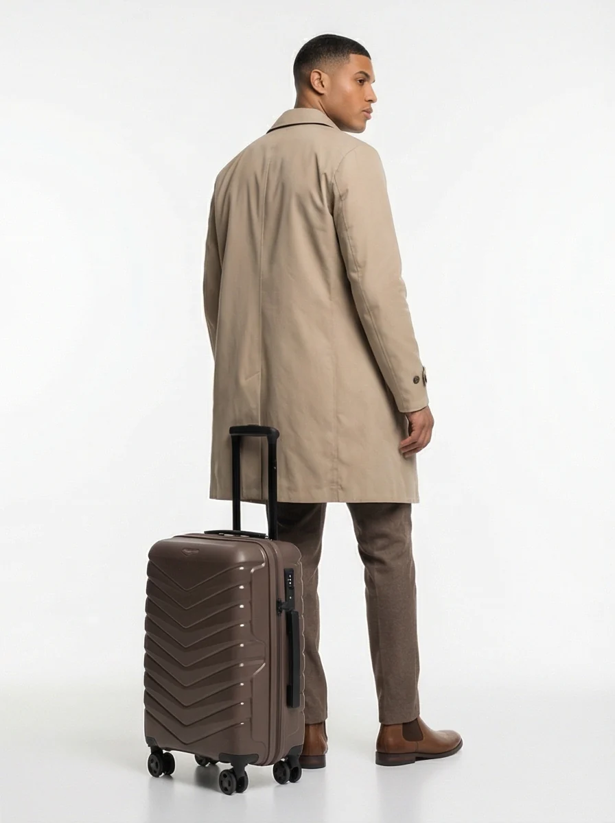 Walizka kabinowa Wings PHOENIX polipropylen 20" BROWN - Image 4