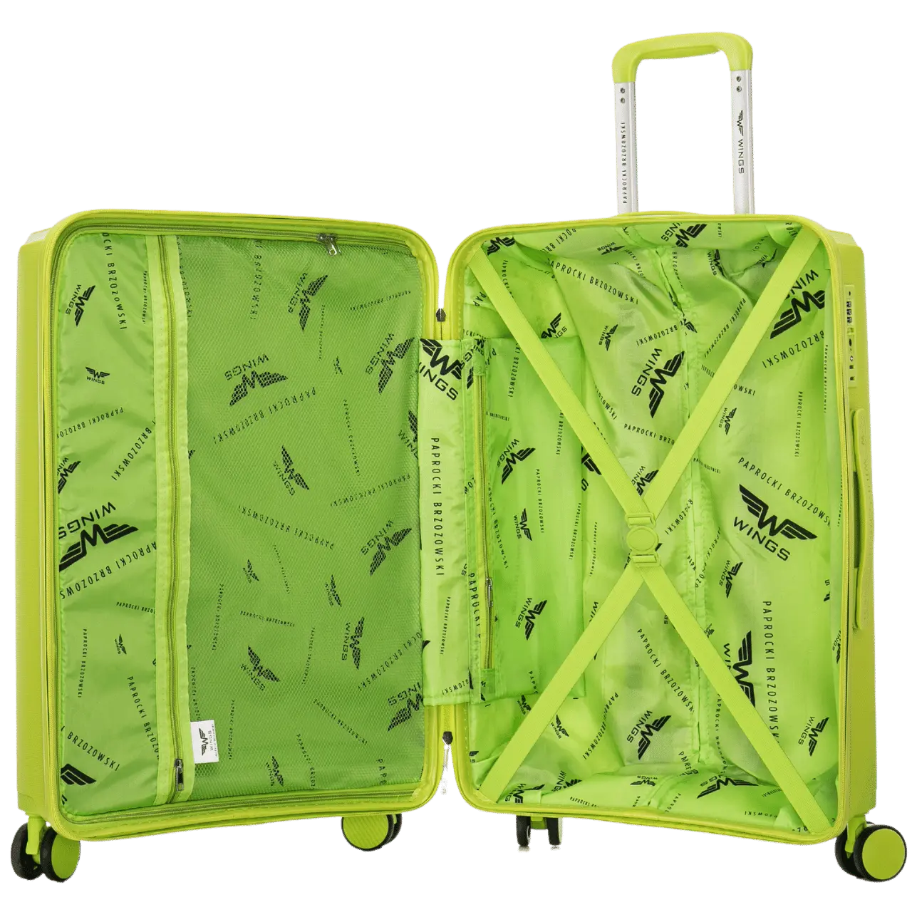 Walizka kabinowa Wings x Paprocki Brzozowski COCKATIEL – 20" GREEN - Image 15